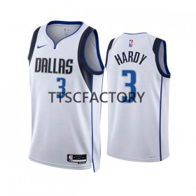 Maillot NBA Dallas Mavericks Jaden Hardy 3 Nike 2022-23 Association Edition Blanc Swingman - Homme